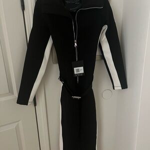 Cordova Women's Ski Jumpsuit Black and White